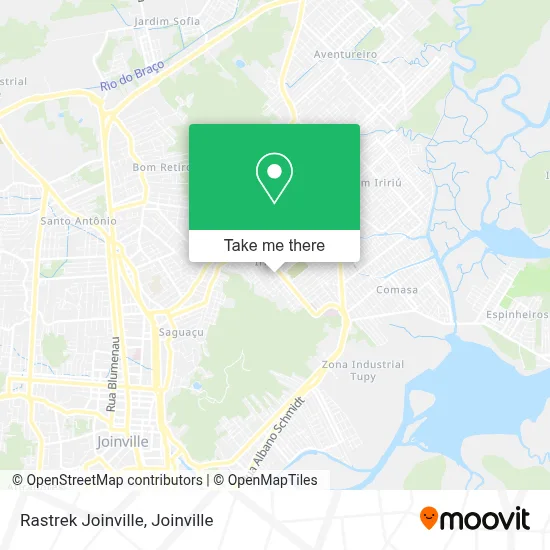 Rastrek Joinville map