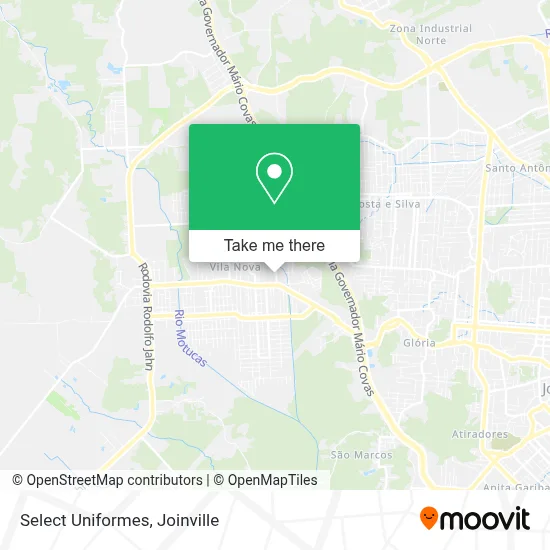 Select Uniformes map