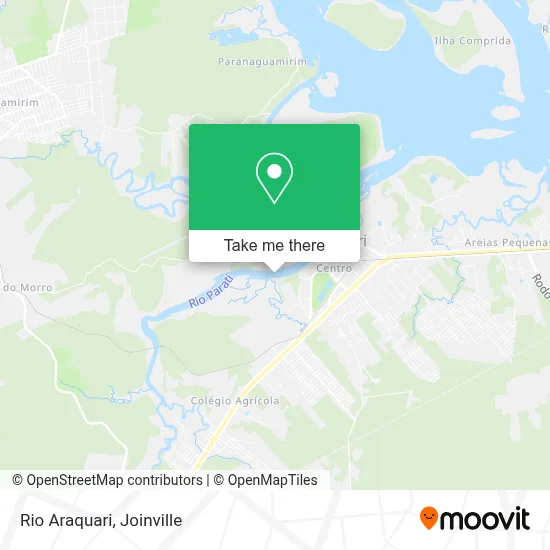 Rio Araquari map