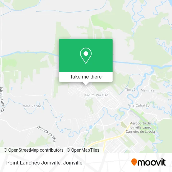 Point Lanches Joinville map