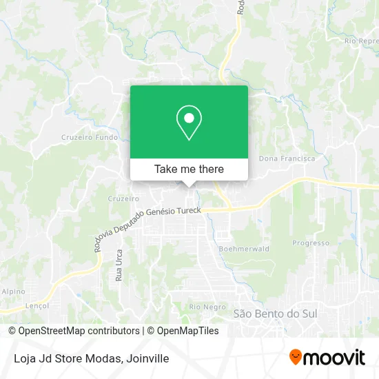 Loja Jd Store Modas map