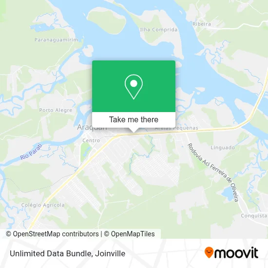 Unlimited Data Bundle map
