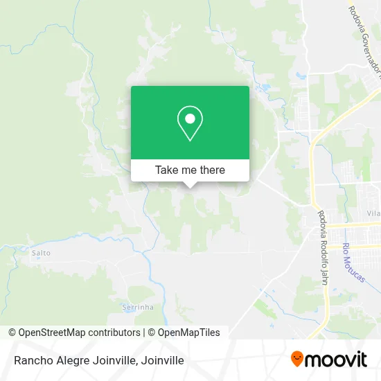 Rancho Alegre Joinville map