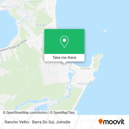 Rancho Velho - Barra Do Sul map
