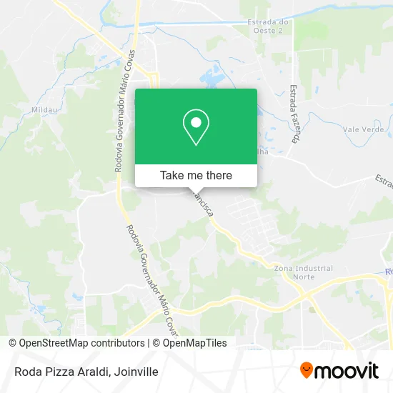 Roda Pizza Araldi map