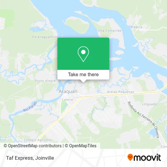 Taf Express map