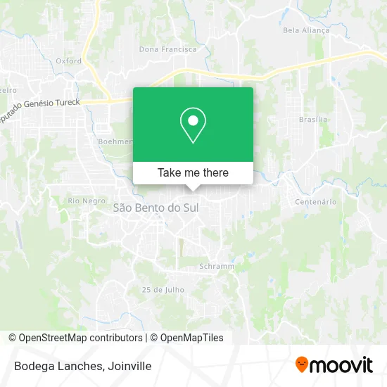 Bodega Lanches map