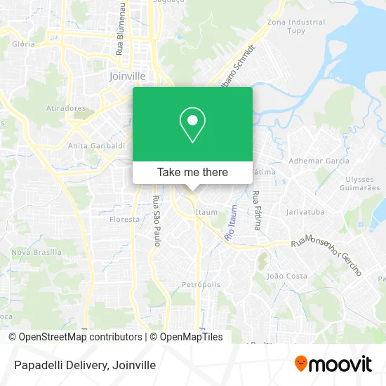 Papadelli Delivery map