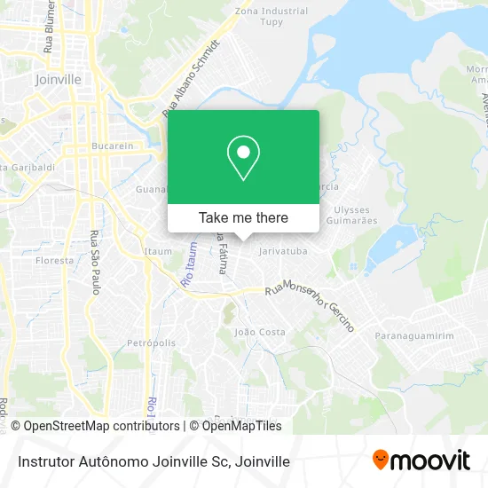 Instrutor Autônomo Joinville Sc map