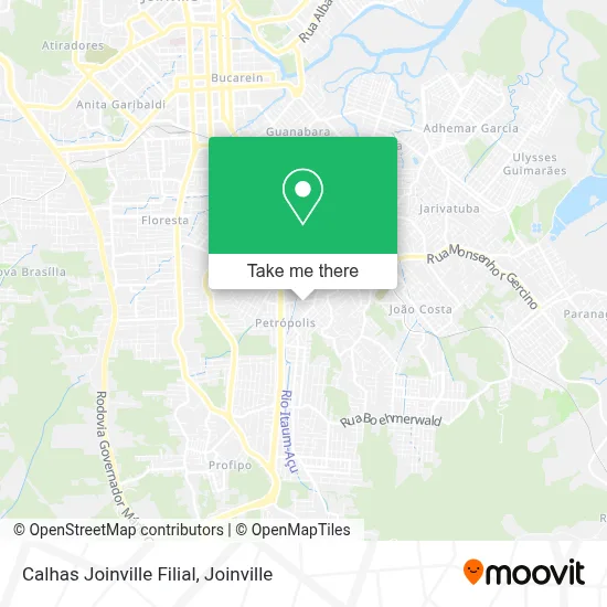 Calhas Joinville Filial map