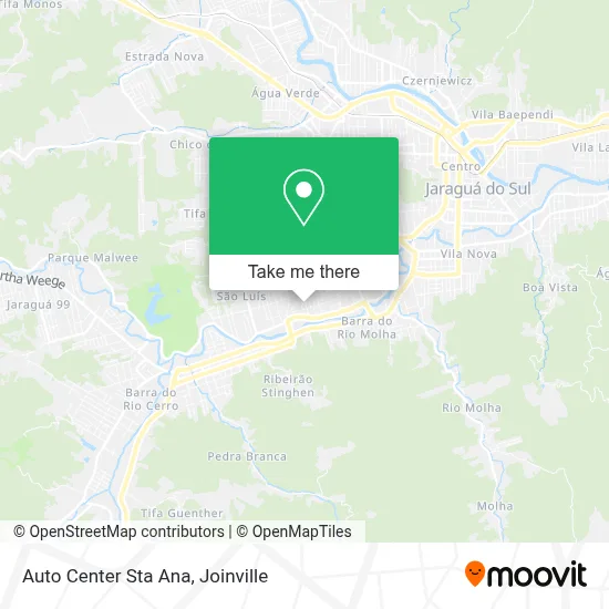 Auto Center Sta Ana map