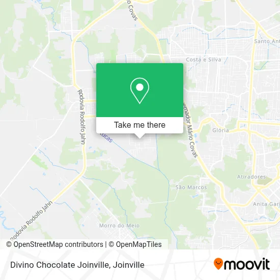 Divino Chocolate Joinville map