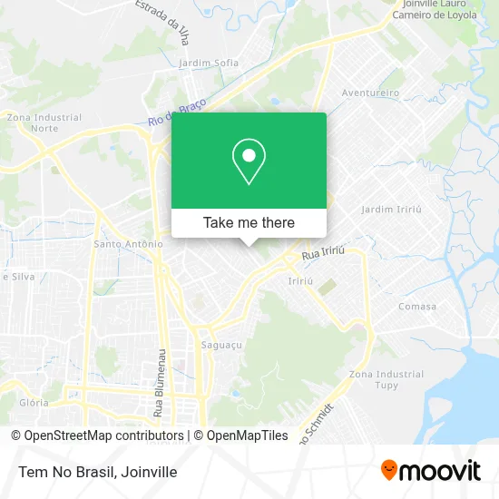 Tem No Brasil map