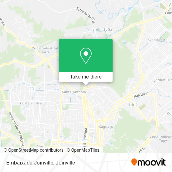 Embaixada Joinville map