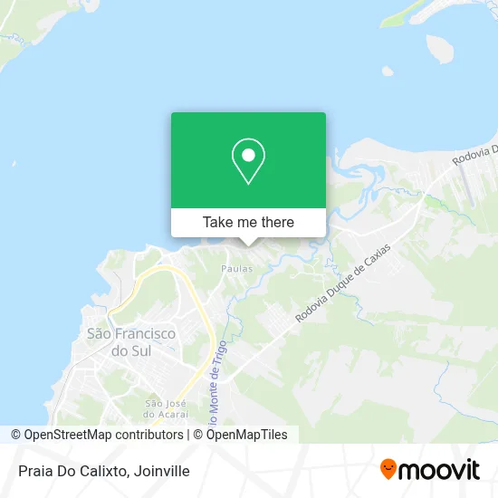 Praia Do Calixto map