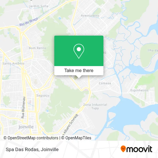 Spa Das Rodas map