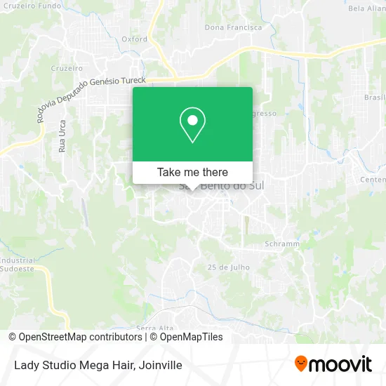 Lady Studio Mega Hair map