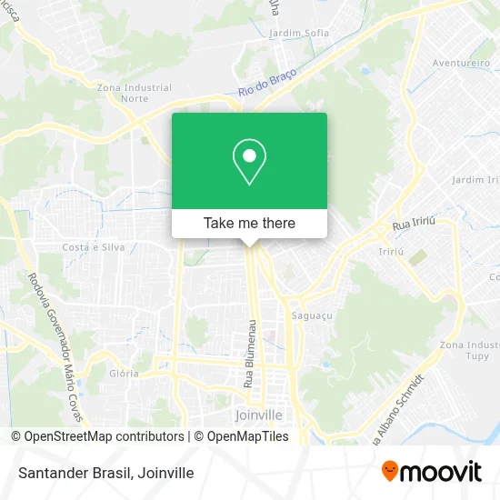 Santander Brasil map