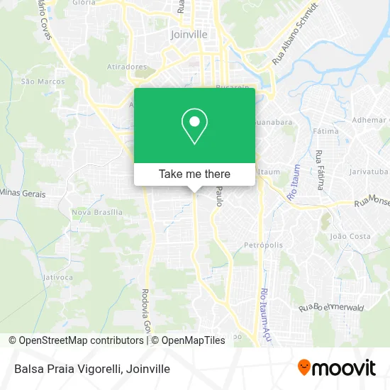 Balsa Praia Vigorelli map