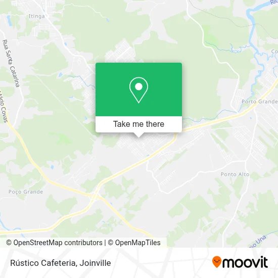Rústico Cafeteria map