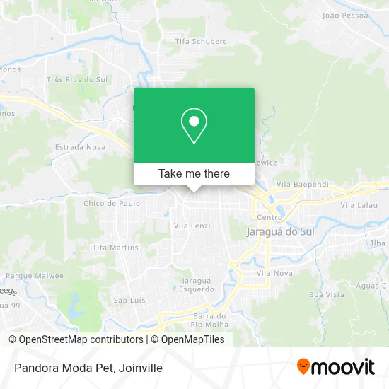 Pandora Moda Pet map