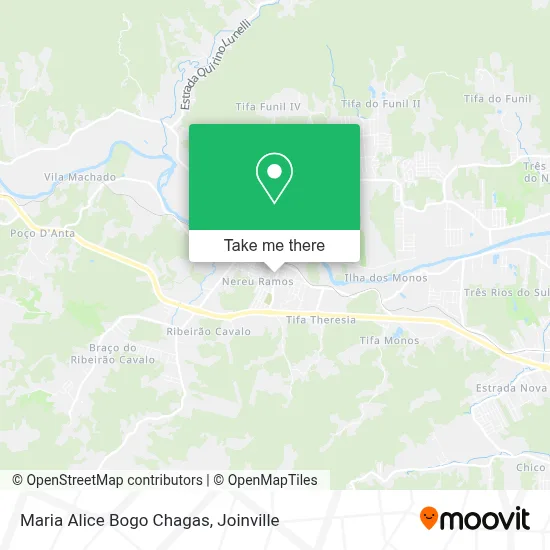 Maria Alice Bogo Chagas map