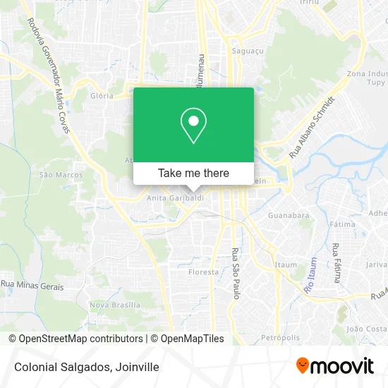 Colonial Salgados map