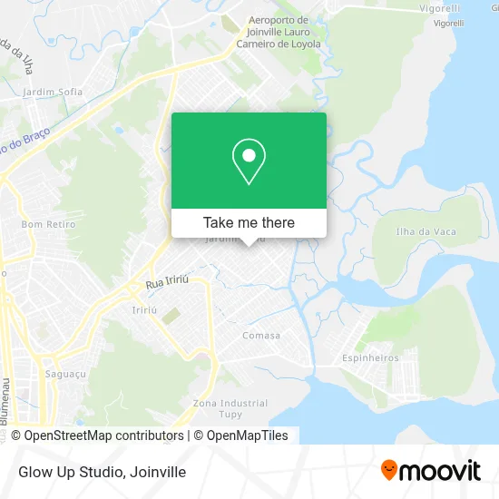 Glow Up Studio map
