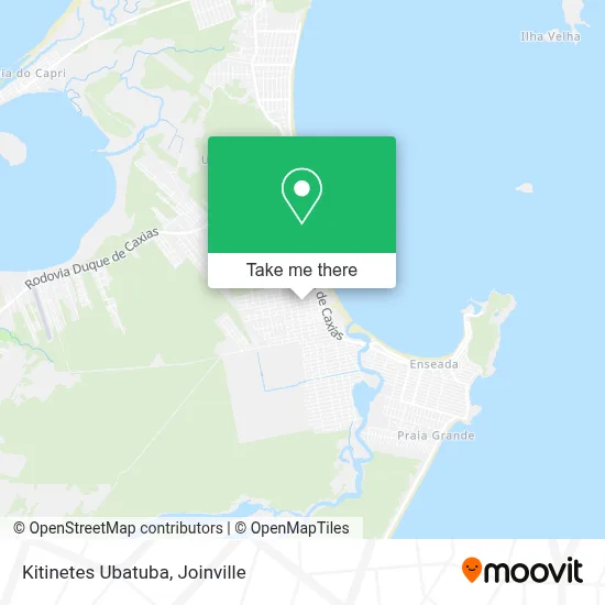 Kitinetes Ubatuba map