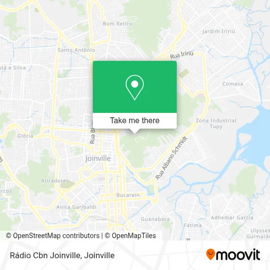 Rádio Cbn Joinville map