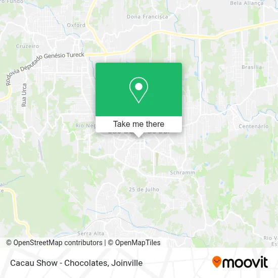 Cacau Show - Chocolates map