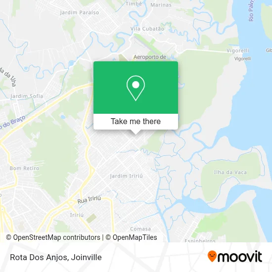 Rota Dos Anjos map