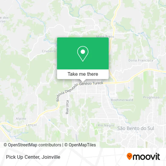 Pick Up Center map
