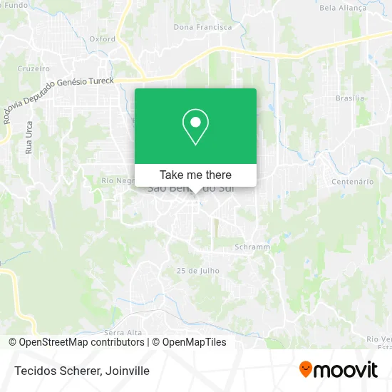 Tecidos Scherer map