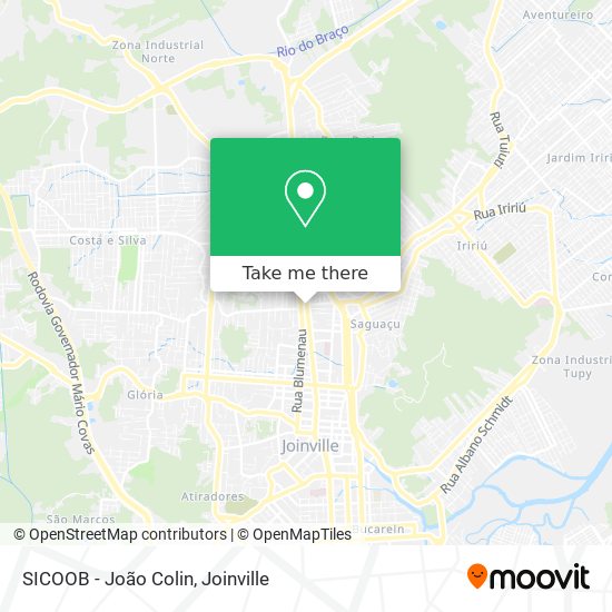 SICOOB - João Colin map