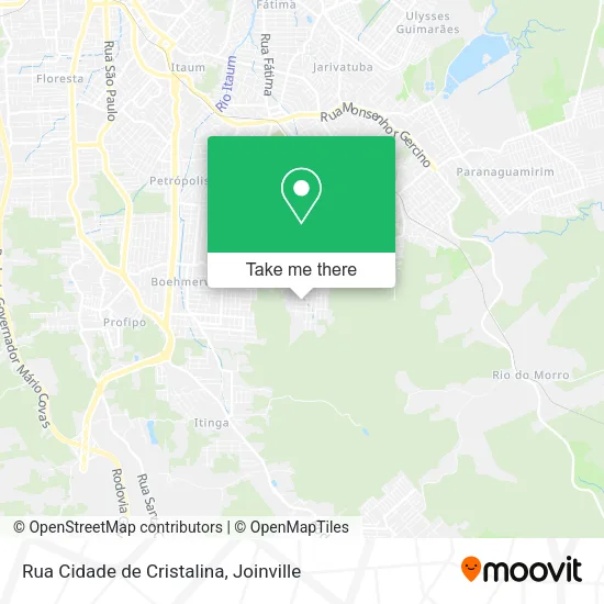 Rua Cidade de Cristalina map