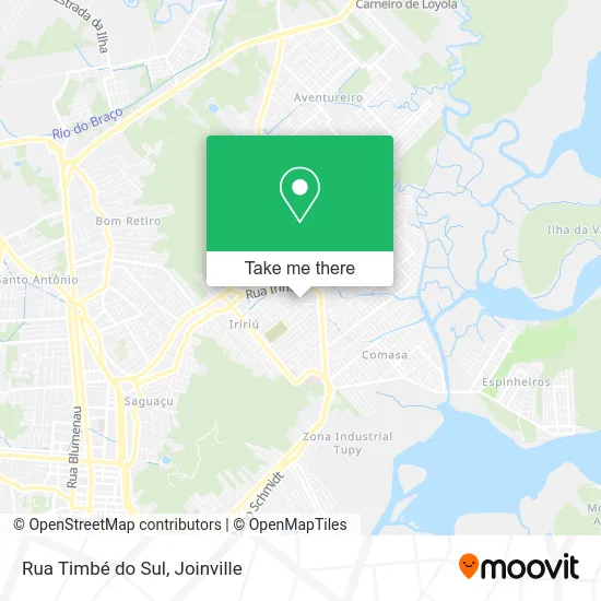 Rua Timbé do Sul map