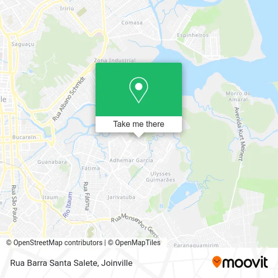 Rua Barra Santa Salete map