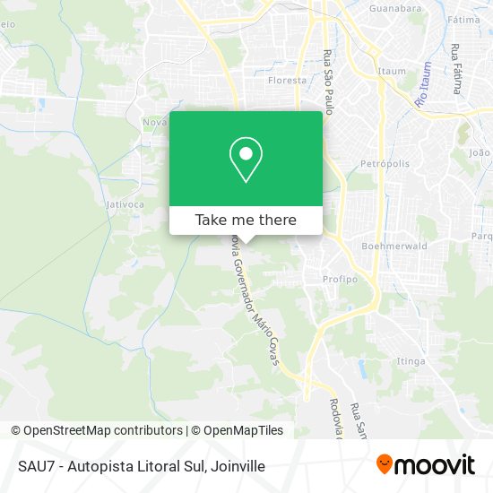 SAU7 - Autopista Litoral Sul map