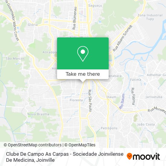 Clube De Campo As Carpas - Sociedade Joinvilense De Medicina map