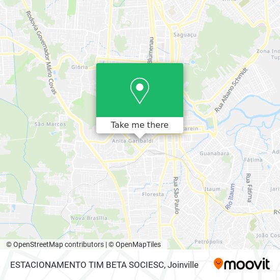 ESTACIONAMENTO TIM BETA SOCIESC map