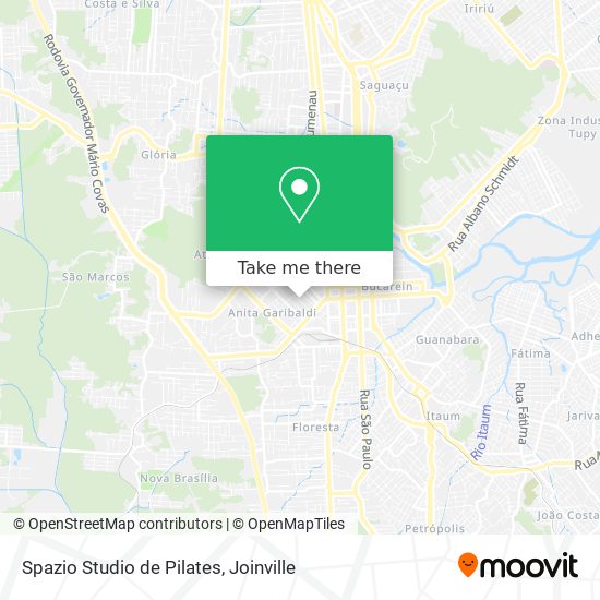 Spazio Studio de Pilates map