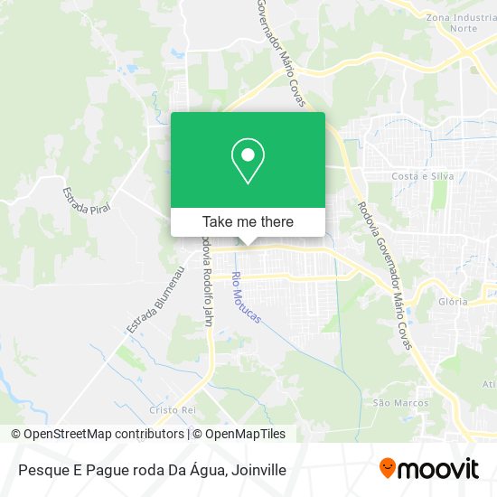 Pesque E Pague roda Da Água map