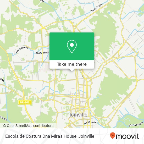 Escola de Costura Dna Mira's House map