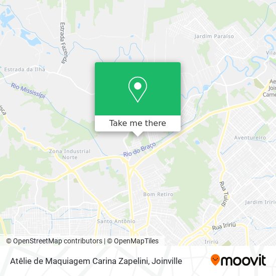 Atêlie de Maquiagem Carina Zapelini map