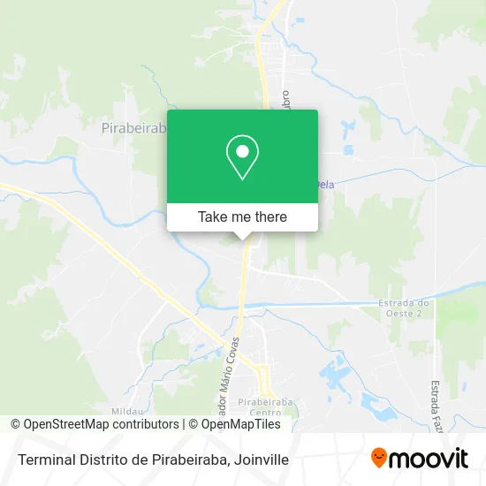 Terminal Distrito de Pirabeiraba map