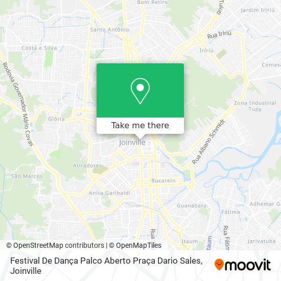 Mapa Festival De Dança Palco Aberto Praça Dario Sales