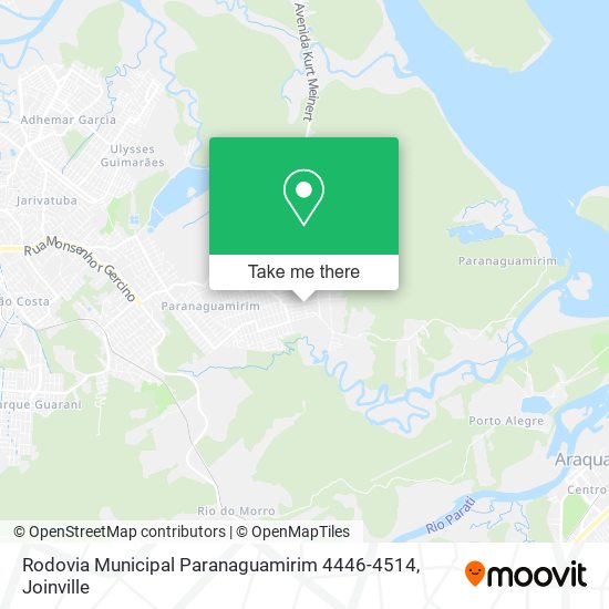 Rodovia Municipal Paranaguamirim 4446-4514 map