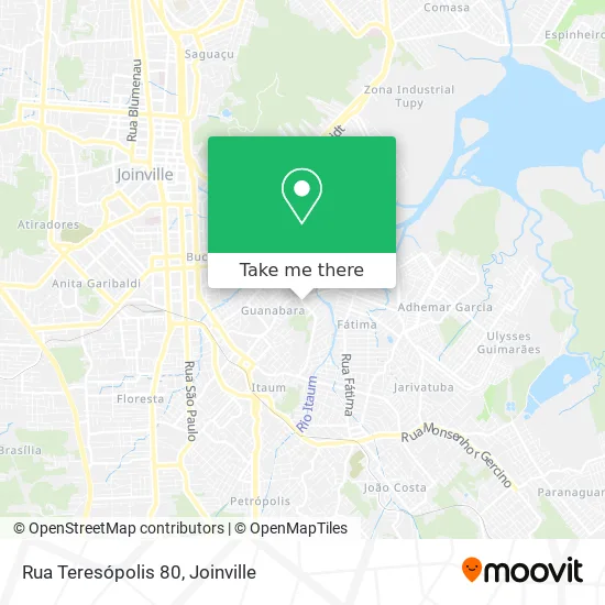 Rua Teresópolis 80 map