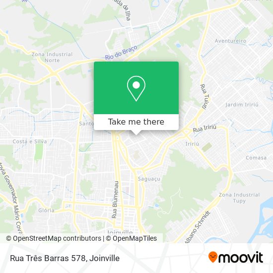 Rua Três Barras 578 map
